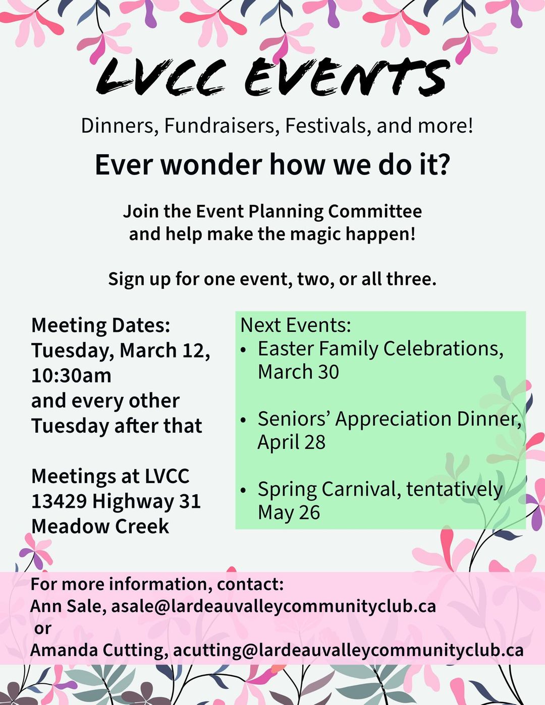 LVCC Events Planning Committee Meeting